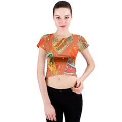 55 Crew Neck Crop Top by EvgeniaEsenina