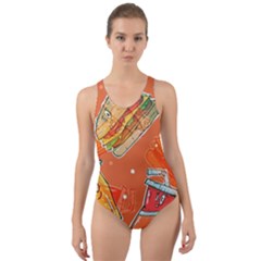 55 Cut-out Back One Piece Swimsuit by EvgeniaEsenina