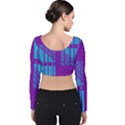 Fold At Home Folding Velvet Long Sleeve Crop Top View2