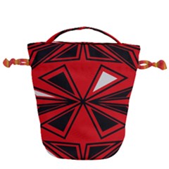 Abstract Pattern Geometric Backgrounds   Drawstring Bucket Bag by Eskimos