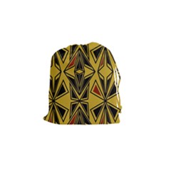 Abstract Pattern Geometric Backgrounds   Drawstring Pouch (small) by Eskimos