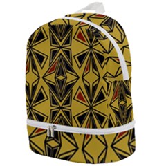 Abstract Pattern Geometric Backgrounds   Zip Bottom Backpack by Eskimos