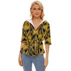 Abstract Pattern Geometric Backgrounds   Lightweight Drawstring Hooded Top by Eskimos