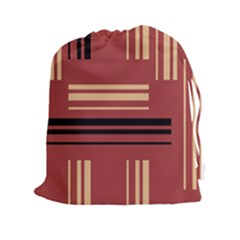 Abstract Pattern Geometric Backgrounds   Drawstring Pouch (2xl) by Eskimos