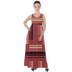 Abstract Pattern Geometric Backgrounds   Empire Waist Velour Maxi Dress by Eskimos