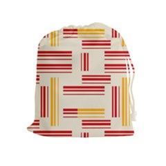 Abstract Pattern Geometric Backgrounds   Drawstring Pouch (xl) by Eskimos
