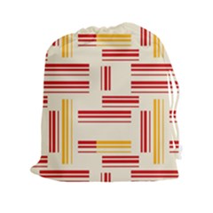 Abstract Pattern Geometric Backgrounds   Drawstring Pouch (2xl) by Eskimos
