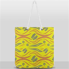 Folk Flowers Print Floral Pattern Ethnic Art Full Print Rope Handle Tote (large) by Eskimos