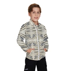 Folk Flowers Print Floral Pattern Ethnic Art Kids  Windbreaker by Eskimos