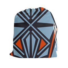 Abstract Geometric Design    Drawstring Pouch (2xl) by Eskimos