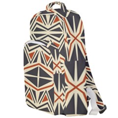 Abstract Geometric Design    Double Compartment Backpack by Eskimos