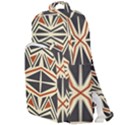 Abstract geometric design    Double Compartment Backpack View1