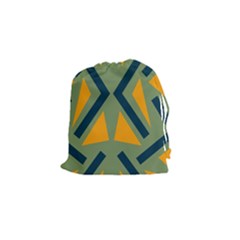 Abstract Geometric Design    Drawstring Pouch (small) by Eskimos