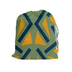 Abstract Geometric Design    Drawstring Pouch (xl) by Eskimos