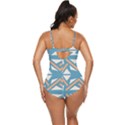Abstract geometric design    Retro Full Coverage Swimsuit View4