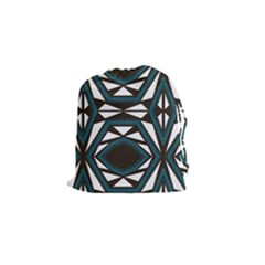 Abstract Pattern Geometric Backgrounds Drawstring Pouch (small) by Eskimos