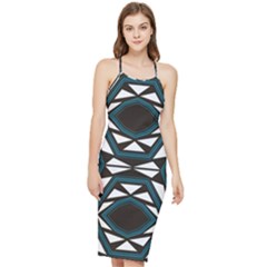 Abstract Pattern Geometric Backgrounds Bodycon Cross Back Summer Dress by Eskimos