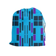 Abstract Pattern Geometric Backgrounds Drawstring Pouch (xl) by Eskimos