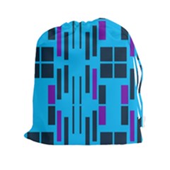 Abstract Pattern Geometric Backgrounds Drawstring Pouch (2xl) by Eskimos