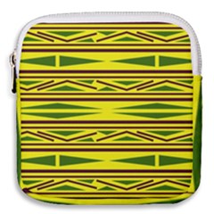 Abstract Pattern Geometric Backgrounds Mini Square Pouch by Eskimos