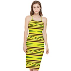 Abstract Pattern Geometric Backgrounds Bodycon Cross Back Summer Dress by Eskimos