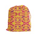 Folk flowers print Floral pattern Ethnic art Drawstring Pouch (XL) View1