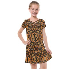 Brown Paisley Black Kids  Cross Web Dress by FunDressesShop