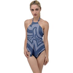 Abstract Pattern Geometric Backgrounds Go With The Flow One Piece Swimsuit by Eskimos