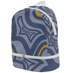 Abstract Pattern Geometric Backgrounds Zip Bottom Backpack by Eskimos