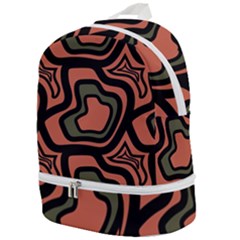 Abstract Pattern Geometric Backgrounds Zip Bottom Backpack by Eskimos