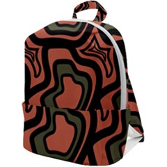 Abstract Pattern Geometric Backgrounds Zip Up Backpack by Eskimos