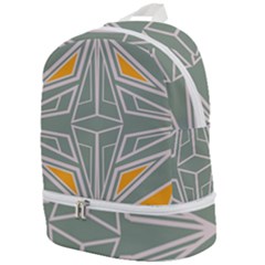 Abstract Pattern Geometric Backgrounds Zip Bottom Backpack by Eskimos