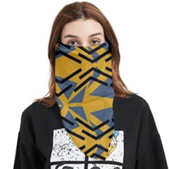 Abstract Pattern Geometric Backgrounds Face Covering Bandana (triangle) by Eskimos