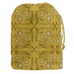 Folk Flowers Print Floral Pattern Ethnic Art Drawstring Pouch (3xl) by Eskimos
