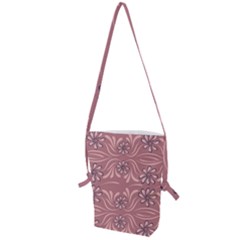 Folk Flowers Print Floral Pattern Ethnic Art Folding Shoulder Bag by Eskimos