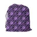 Electric Neon Abstract Print Pattern Drawstring Pouch (2XL) View2