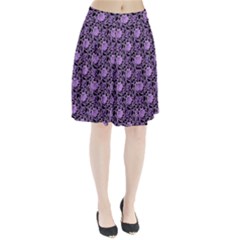 Electric Neon Abstract Print Pattern Pleated Skirt by dflcprintsclothing