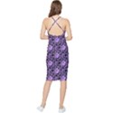 Electric Neon Abstract Print Pattern Bodycon Cross Back Summer Dress View2