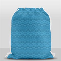 Sea Waves Drawstring Bag (small) by Sparkle