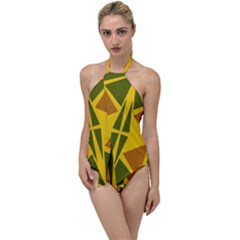  Abstract Geometric Design   Geometric Fantasy  Terrazzo  Go With The Flow One Piece Swimsuit by Eskimos