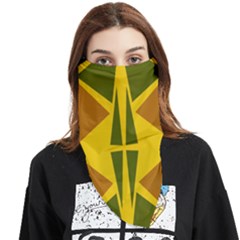  Abstract Geometric Design   Geometric Fantasy  Terrazzo  Face Covering Bandana (triangle) by Eskimos