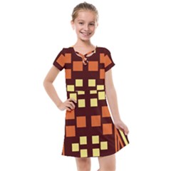 Abstract Pattern Geometric Backgrounds  Kids  Cross Web Dress by Eskimos