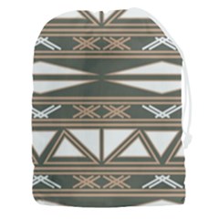 Abstract Pattern Geometric Backgrounds  Drawstring Pouch (3xl) by Eskimos