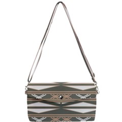 Abstract Pattern Geometric Backgrounds  Removable Strap Clutch Bag by Eskimos