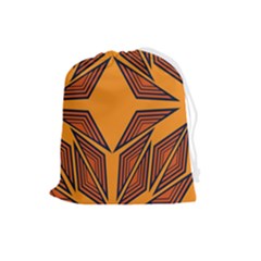 Abstract Pattern Geometric Backgrounds  Drawstring Pouch (large) by Eskimos