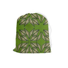Abstract Pattern Geometric Backgrounds  Drawstring Pouch (large) by Eskimos