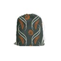 Folk flowers print Floral pattern Ethnic art Drawstring Pouch (Medium) View1