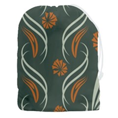 Folk Flowers Print Floral Pattern Ethnic Art Drawstring Pouch (3xl) by Eskimos