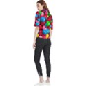 Bubble Gum Frill Neck Blouse View2
