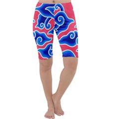 Batik Megamendung Cropped Leggings  by artworkshop